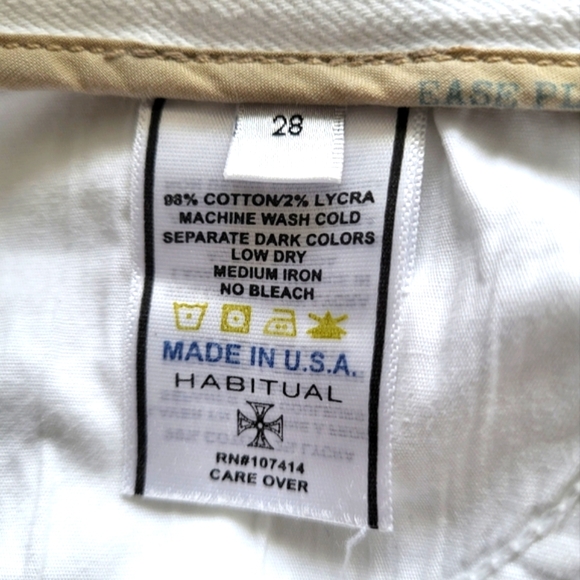 Habitual Straight Leg White Jeans Size 28 - Picture 15 of 16